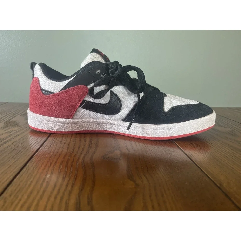 Nike Boys Alleyoop SB CJ0883-102 White Casual Shoes Sneakers Size 7Y Women's 8.5